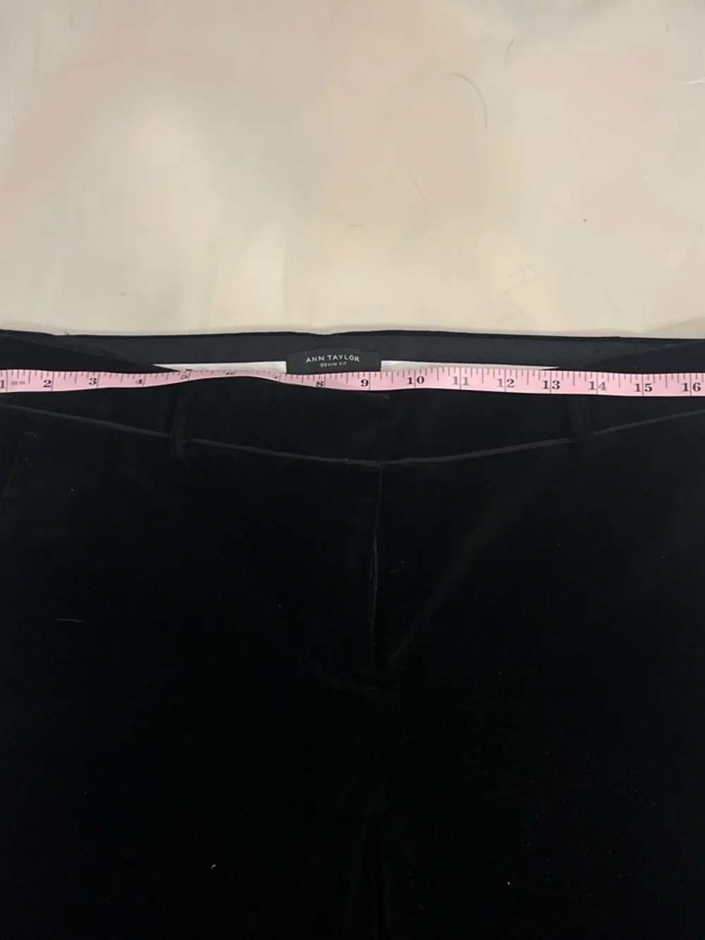 Ann Taylor- Devin fit-  Black Skinny Velvet Jeans